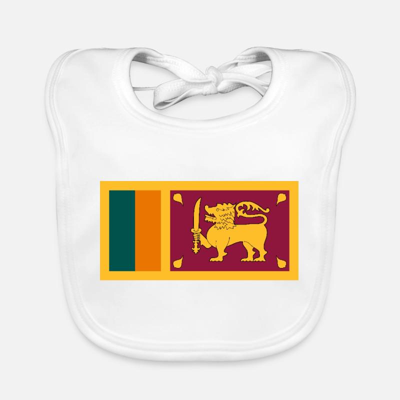 Sri Lanka - Bavoir bio Bébé - blanc