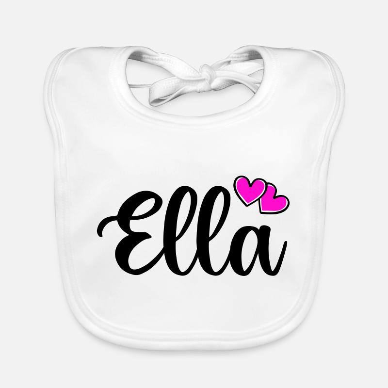 Nom d’Ella Bavoir bio Bébé