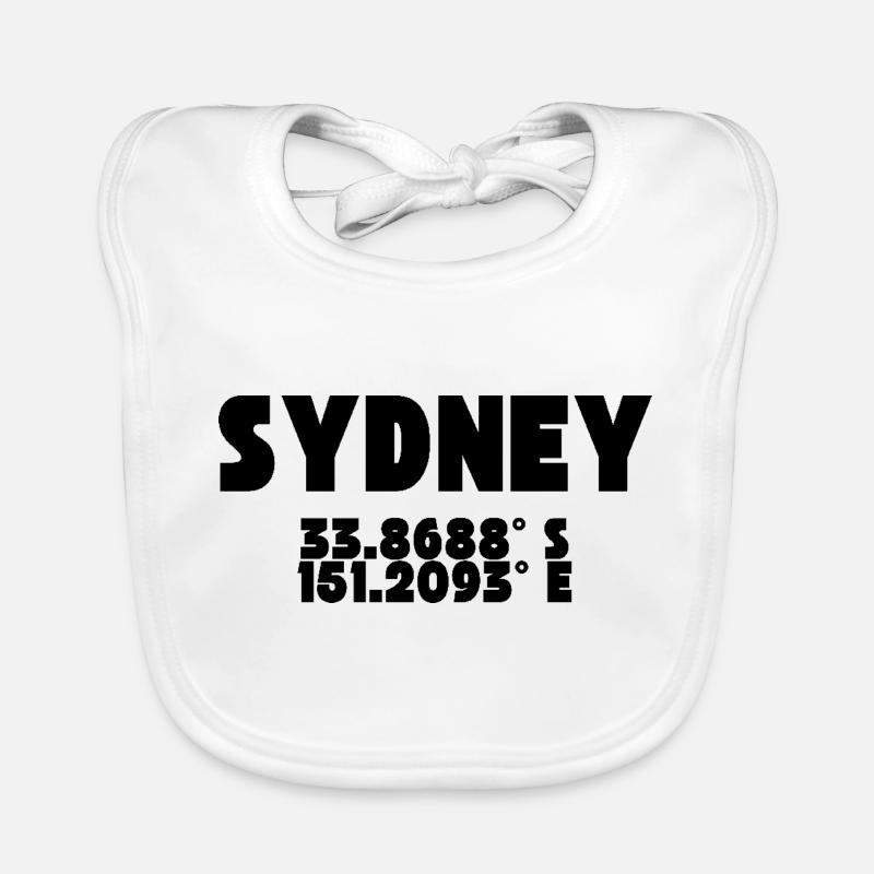 Sydney - Design with coordinates Organic Baby Bibs