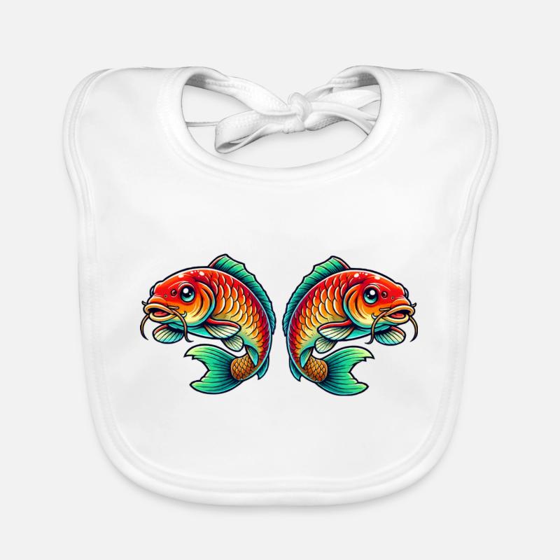 Poisson Carpe Bavoir bio Bébé