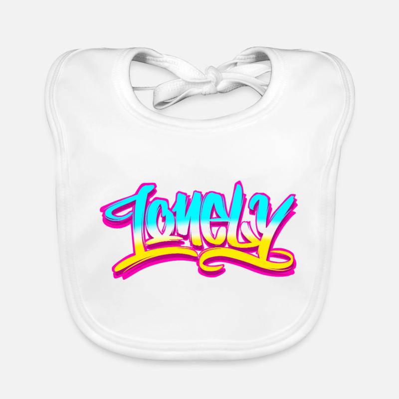 Graffiti lonely Organic Baby Bibs