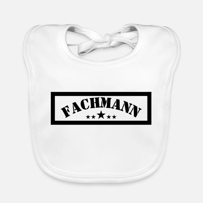 Fachmann mit Sternen Baby Bio-Lätzchen