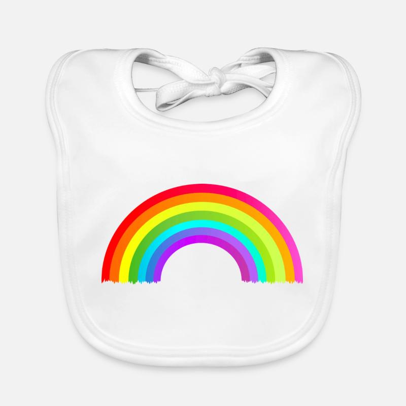 bunter Regenbogen Baby Bio-Lätzchen