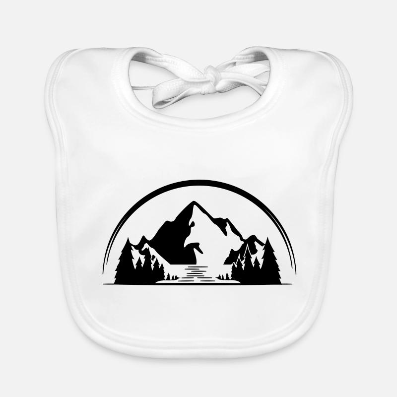 Montagnes Bavoir bio Bébé
