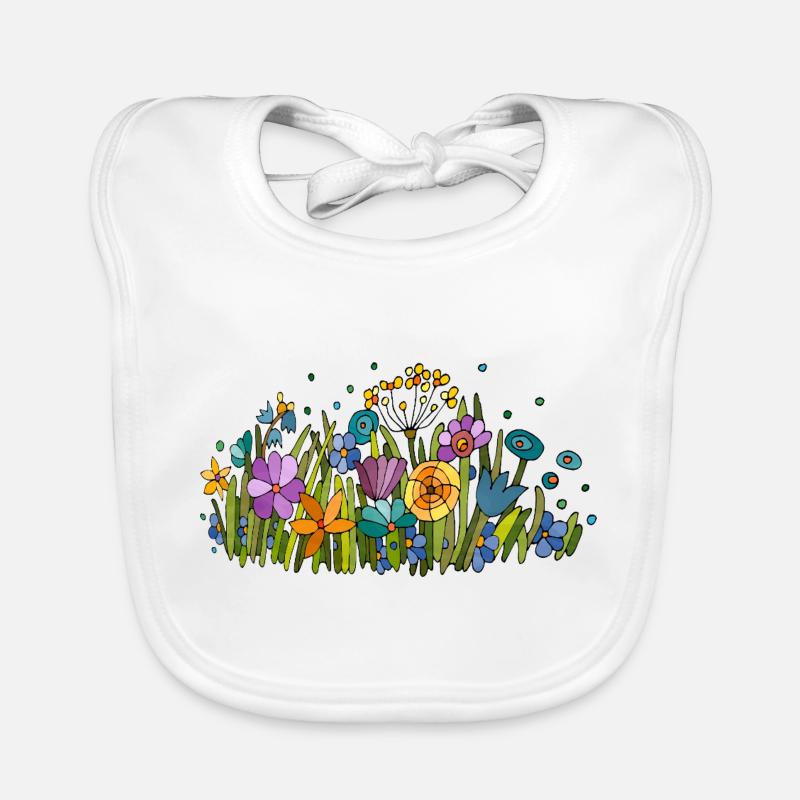 Blumen Baby Bio-Lätzchen