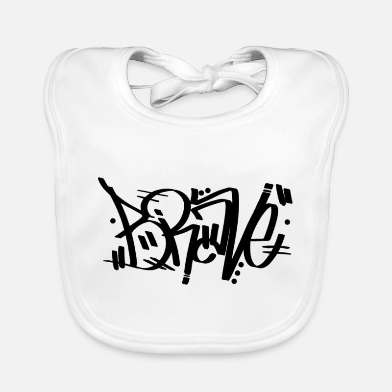 Brave - Graffiti Organic Baby Bibs