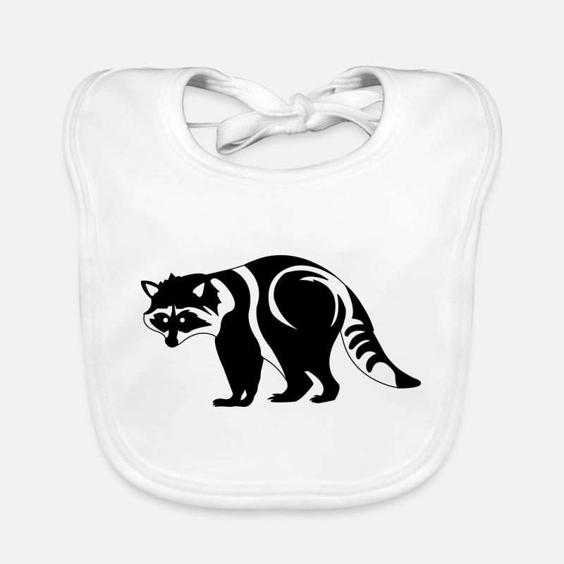 Waschbär Baby Bio-Lätzchen