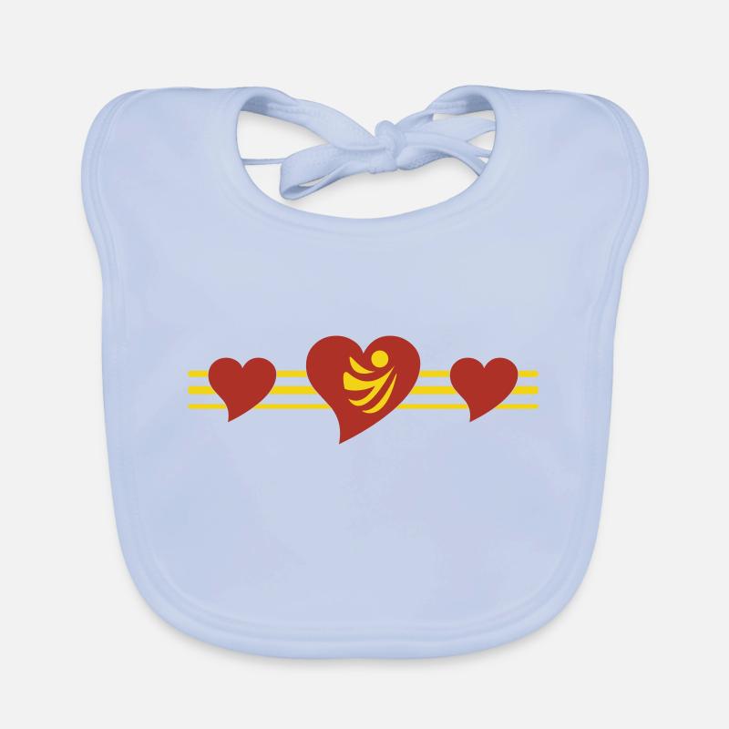 Heart Lines Organic Baby Bibs