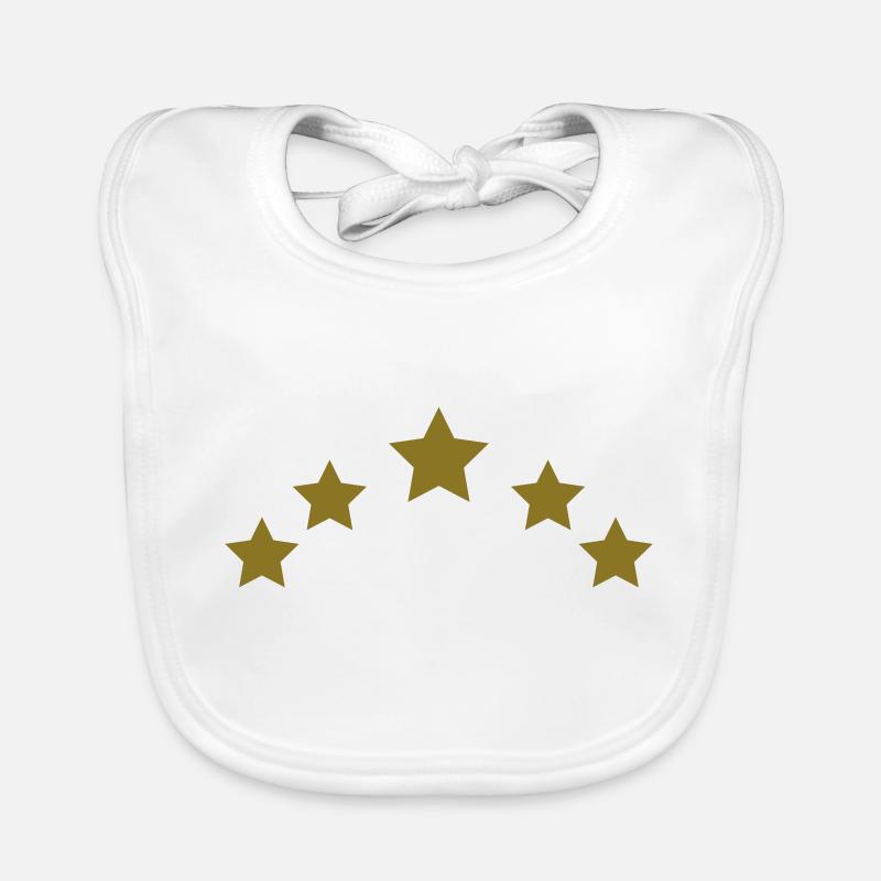 5 Sterne Bogen Baby Bio-Lätzchen