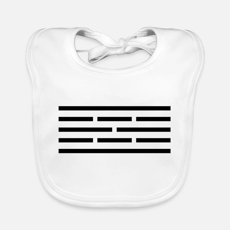 Symbole "Radioprotection" - Bavoir bio Bébé - blanc
