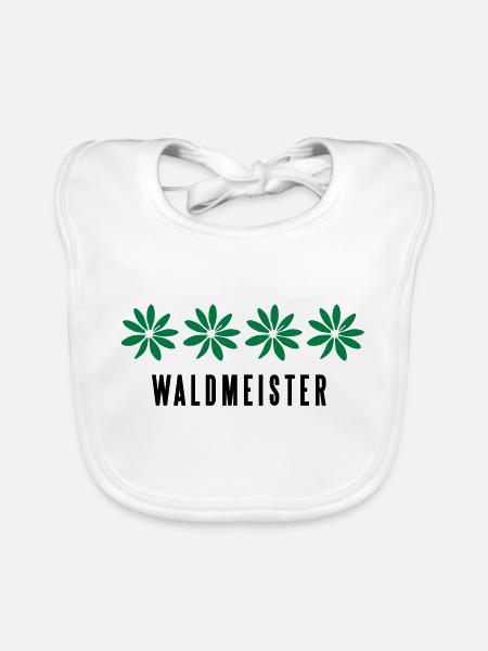 Waldmeister 2014 - Baby Bio-Lätzchen - Weiß - Vorne