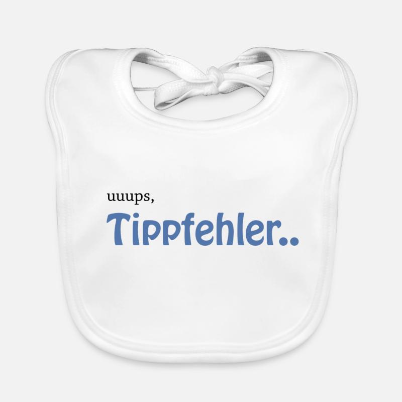Tippfehler zu hohem QI - Baby Bio-Lätzchen - Weiß