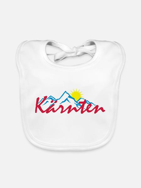 Kärnten - Baby Bio-Lätzchen - Weiß - Vorne