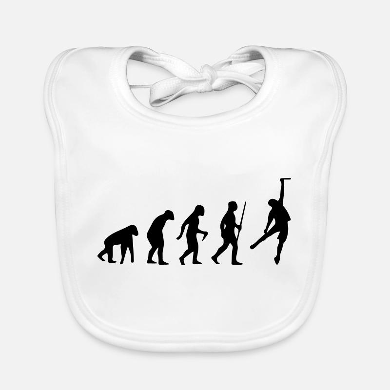 KLETTERN EVOLUTIONSTHEORIE SHIRT Baby Bio-Lätzchen