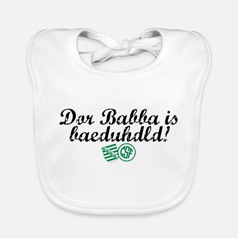 Dor Babba is bäduhdld Baby Bio-Lätzchen