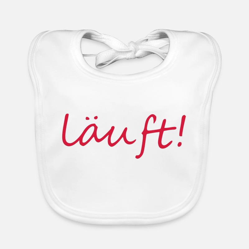 Läuft. Baby Bio-Lätzchen