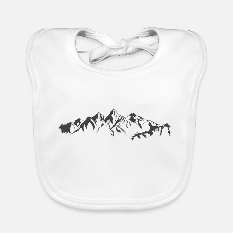 les montagnes Bavoir bio Bébé