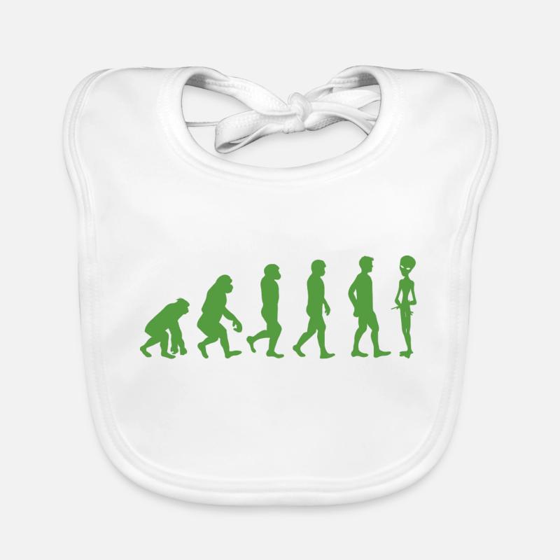 Alien / Zone 51 / UFO: Evolution - Singe - homme - Bavoir bio Bébé