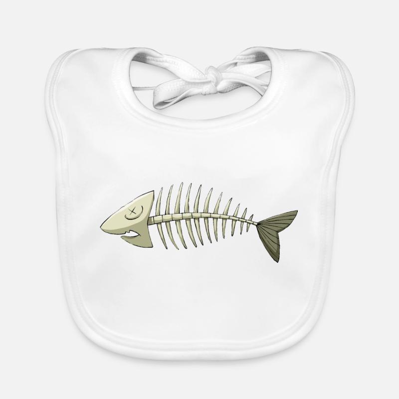 arête de poisson Bavoir bio Bébé