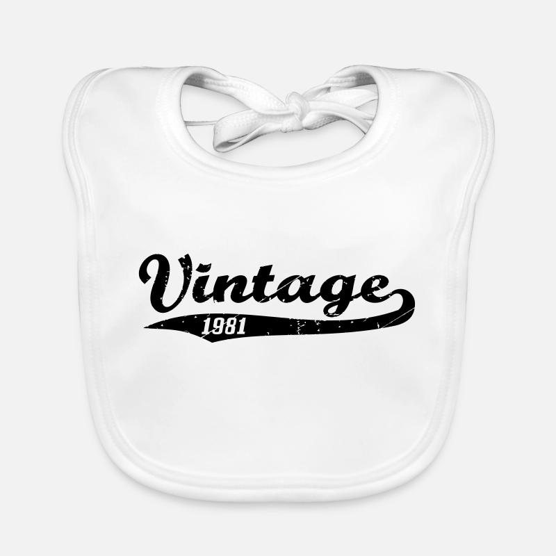 Vintage 1981 Bavoir bio Bébé