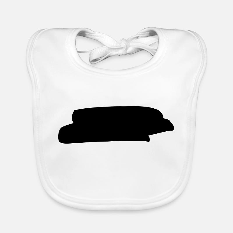 Doodle background shape Organic Baby Bibs