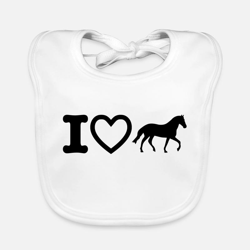 i love horse Baby Bio-Lätzchen