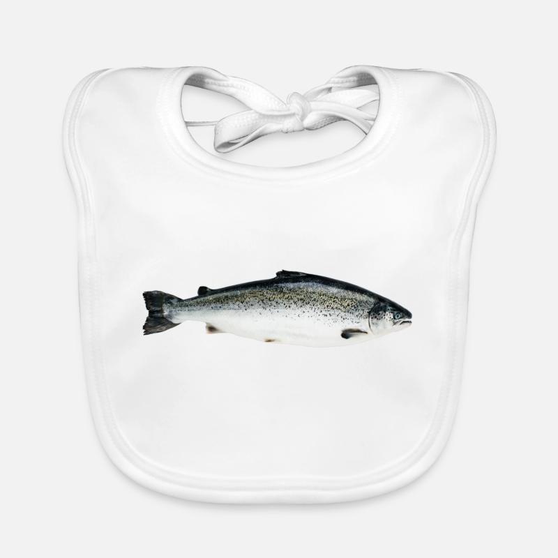 salmon Organic Baby Bibs
