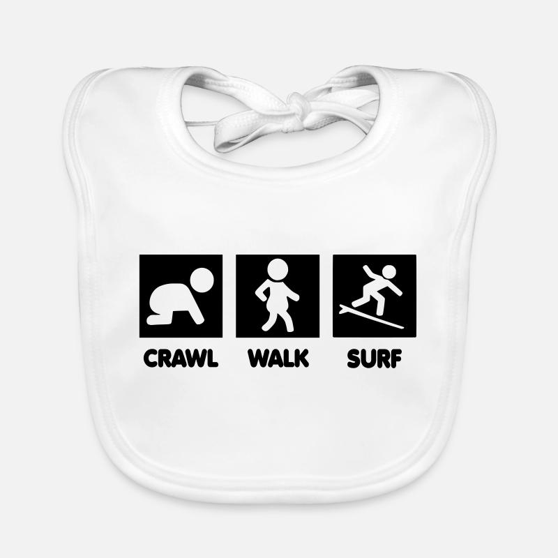 surfing baby Organic Baby Bibs