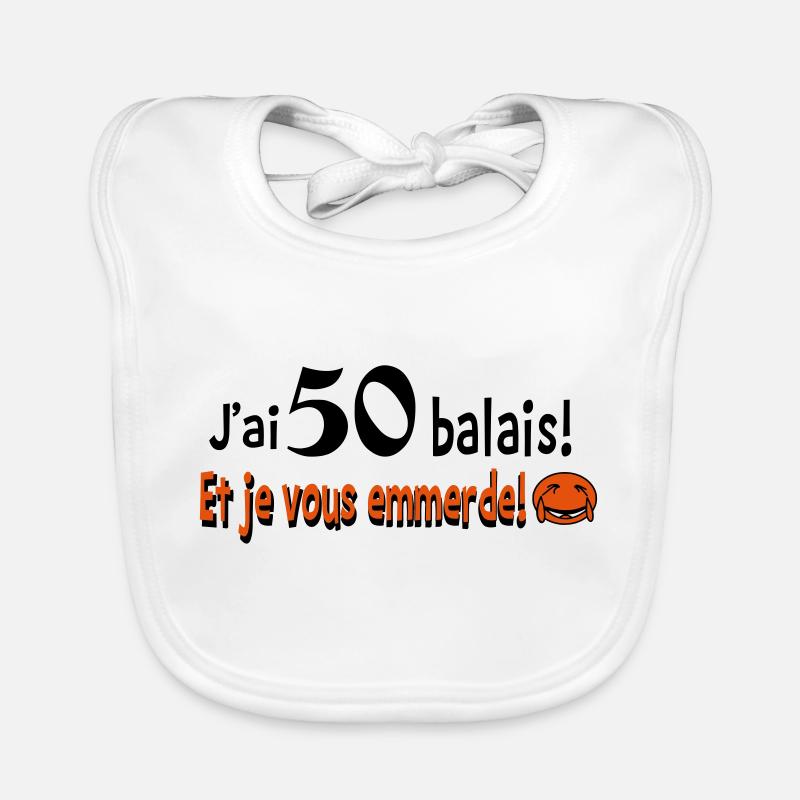50 balais Bavoir bio Bébé