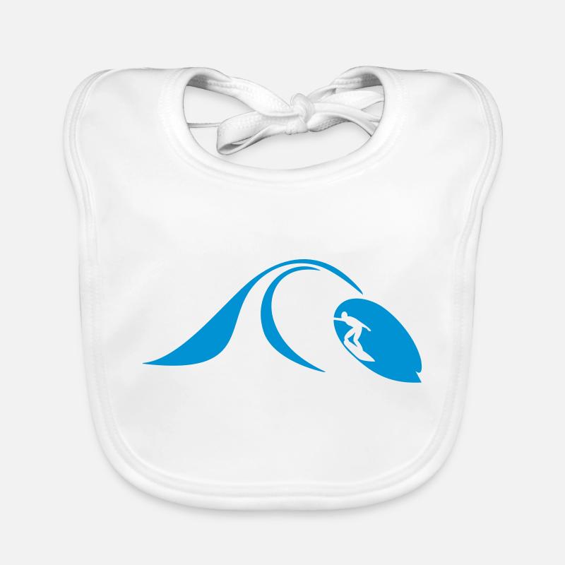 Attrapez la vague Bavoir bio Bébé