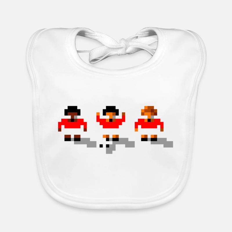 Soccer Red Team Organic Baby Bibs