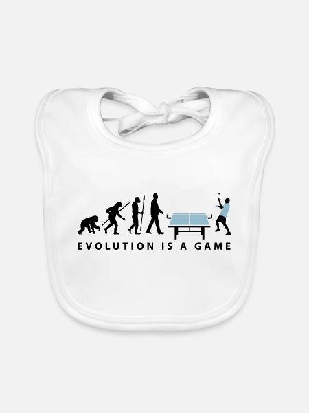 evolution_table_tennis_072012_c_2c - Organic Baby Bibs - white - Front