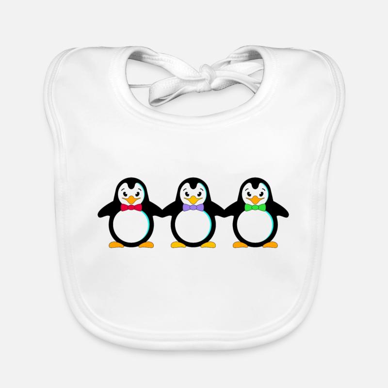 penguins Organic Baby Bibs