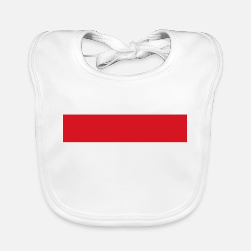 Red stripe Organic Baby Bibs