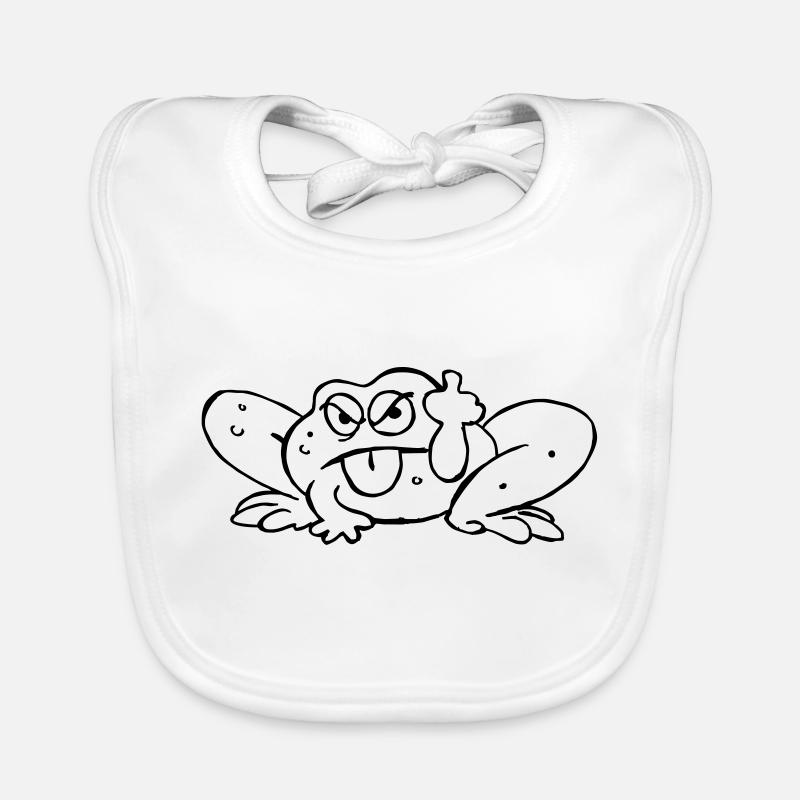 Crapeaud tire la langue Bavoir bio Bébé