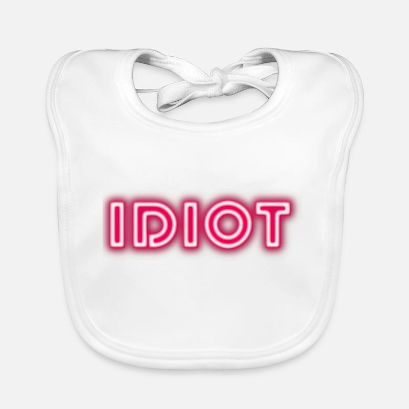 Idiot Geschenkidee Baby Bio-Lätzchen