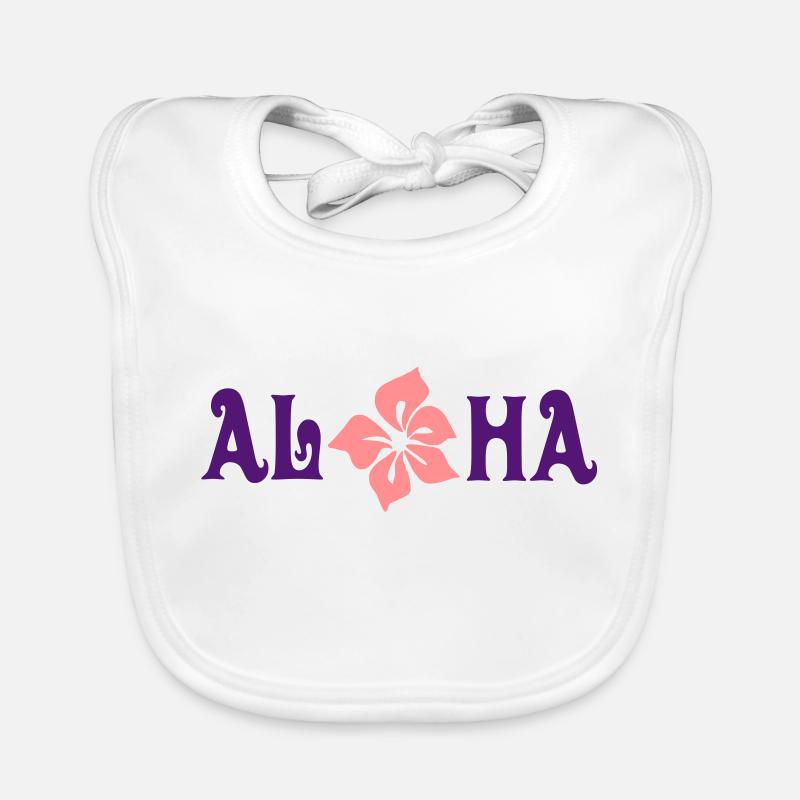 aloha - Baby Bio-Lätzchen - Weiß