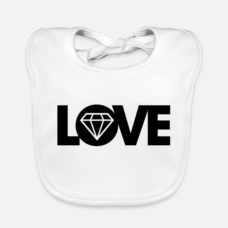 Liebe Diamant Baby Bio-Lätzchen
