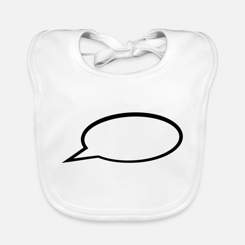 Sprechblase Baby Bio-Lätzchen