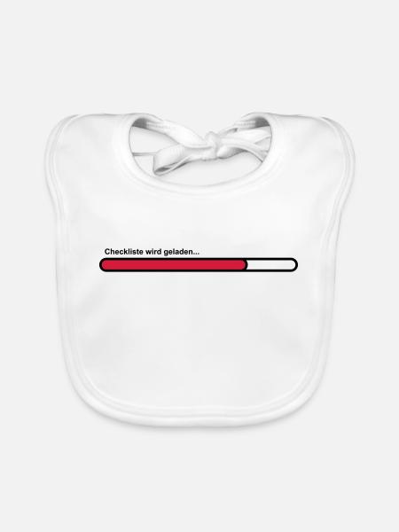 checklist - Organic Baby Bibs - white - Front