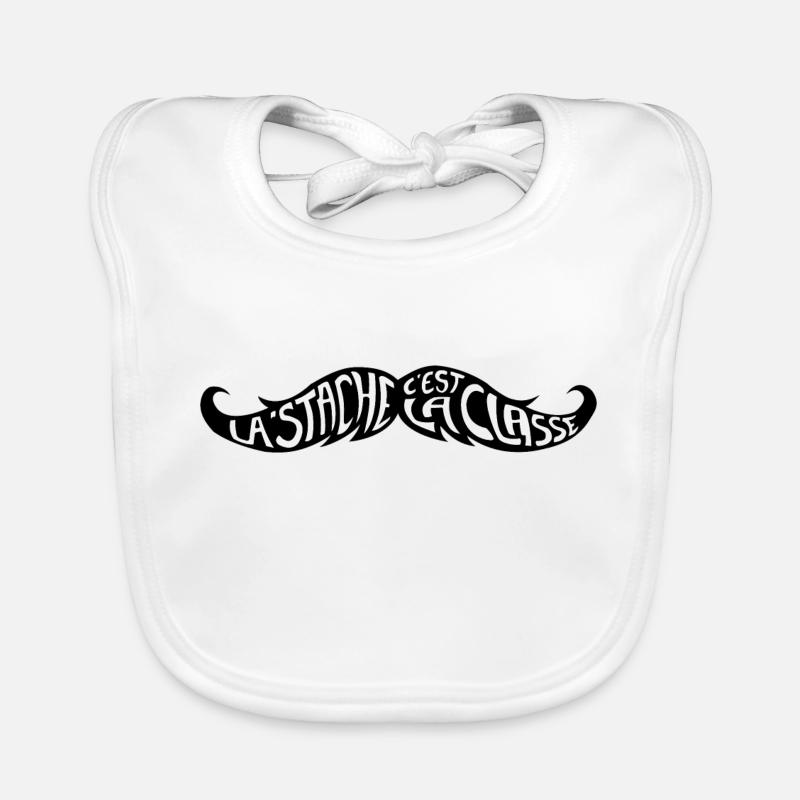 'stache Bavoir bio Bébé