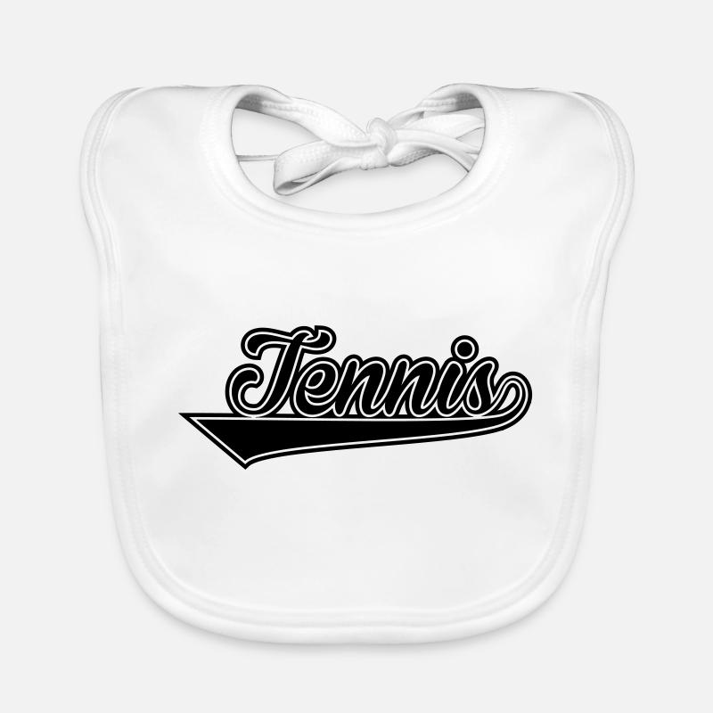 Tennis lettrage Bavoir bio Bébé
