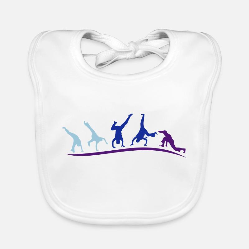 animation capoeira group Organic Baby Bibs