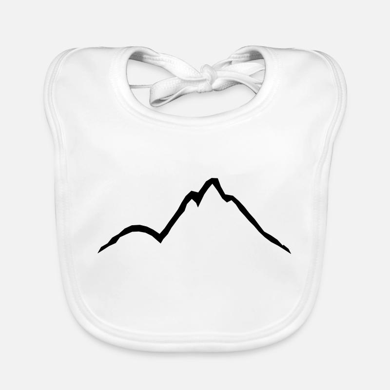 Schöne Berge Linien Design Baby Bio-Lätzchen