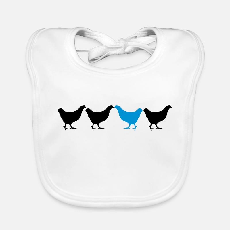 Be Different Huhn Baby Bio-Lätzchen
