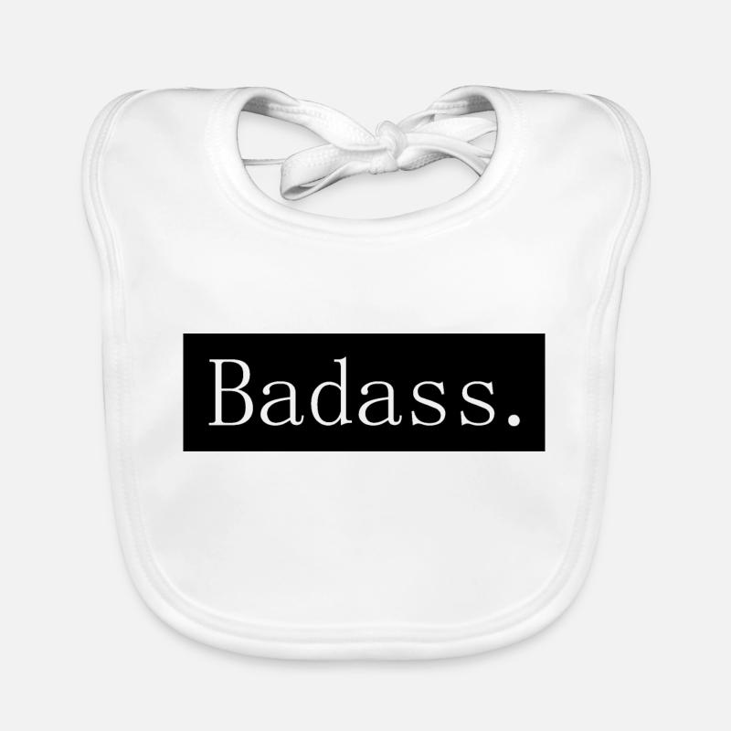 [HD] Badass black frame Organic Baby Bibs