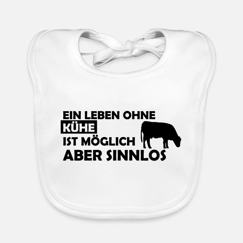 ein leben ohne kühe Baby Bio-Lätzchen