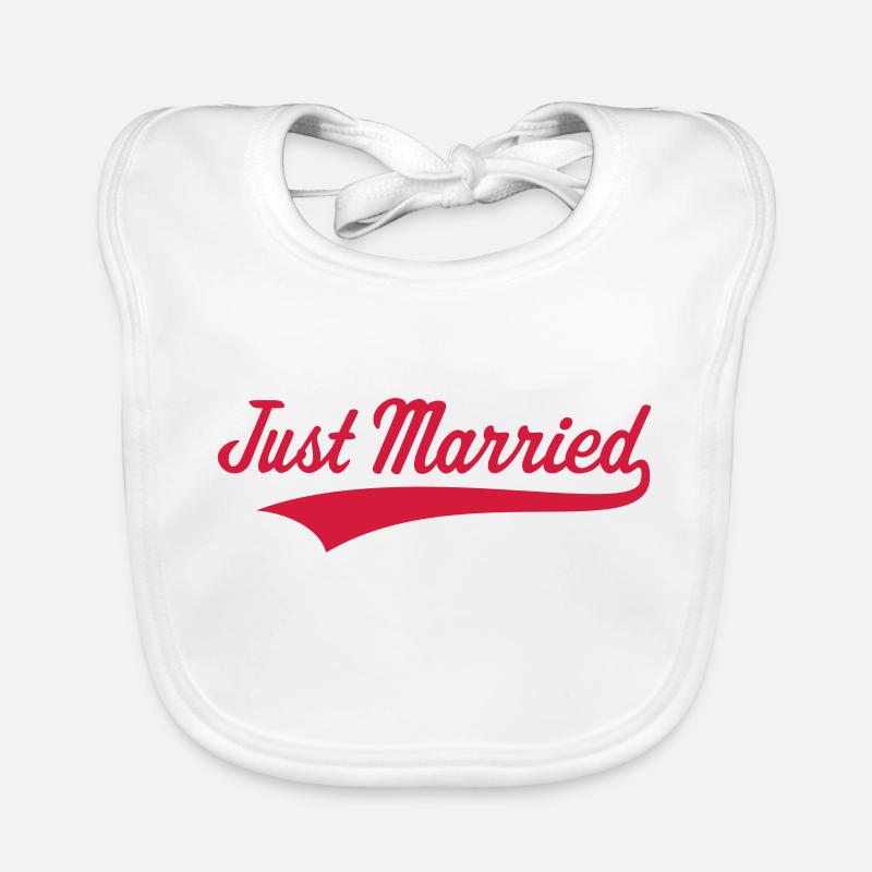 Just Married (Mariage / Noce) Bavoir bio Bébé