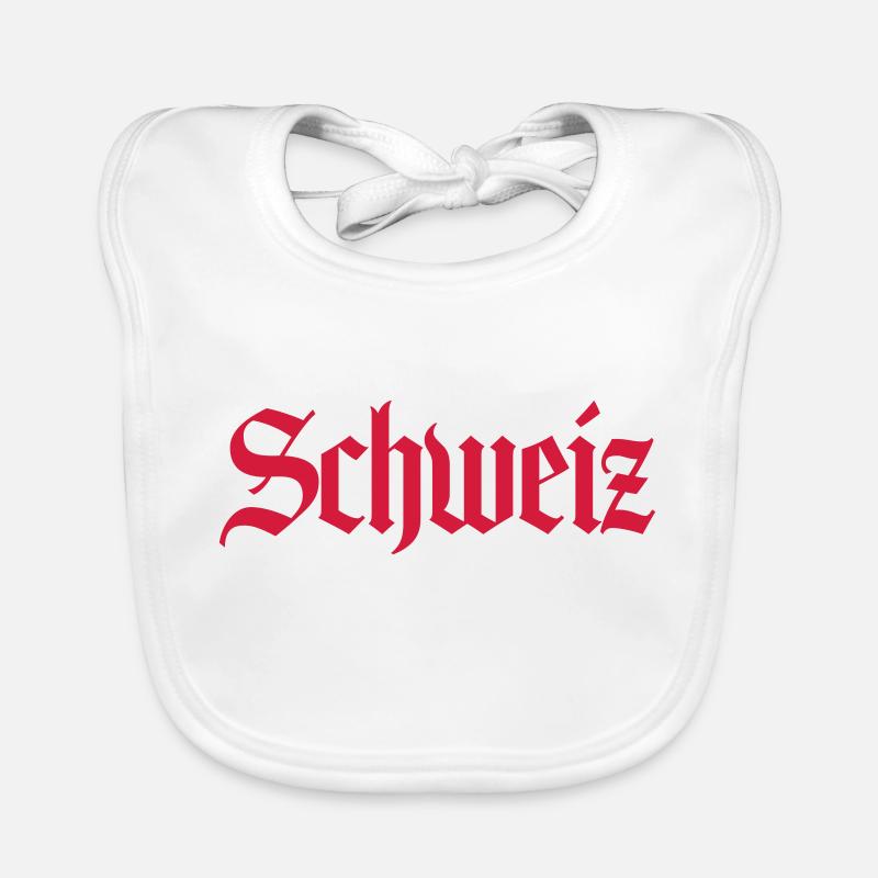 Suisse écriture ancienne Bavoir bio Bébé