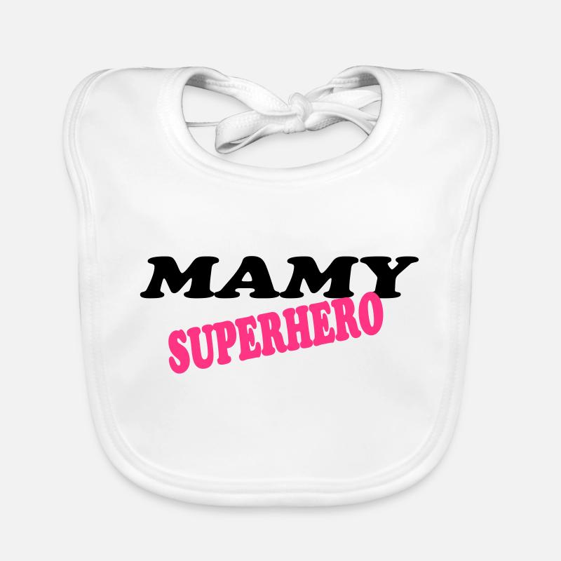 Mamy superhero Bavaglino ecologico per neonato